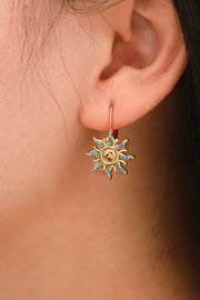 Turquoise Sun Drop Earrings - Ruby's Fashion