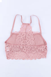 Lace Crochet Spaghetti Strap Bralette - Ruby's Fashion
