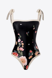 Floral Tie-Shoulder Two-Piece Swim Set - Ruby's Fashion