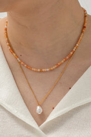 Double-Layered Freshwater Pearl Pendant Necklace - Ruby's Fashion