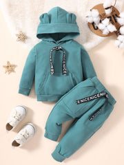 Kids Long Sleeve Hoodie and Joggers Set - Ruby's Fashion