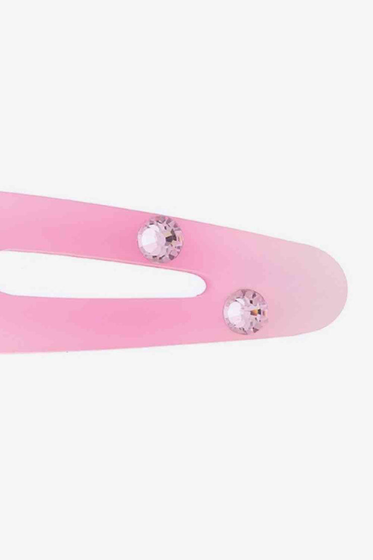 Gradient Rhinestone Resin Hair Pin