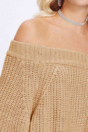 Double Take Off-Shoulder Long Sleeve Sweater