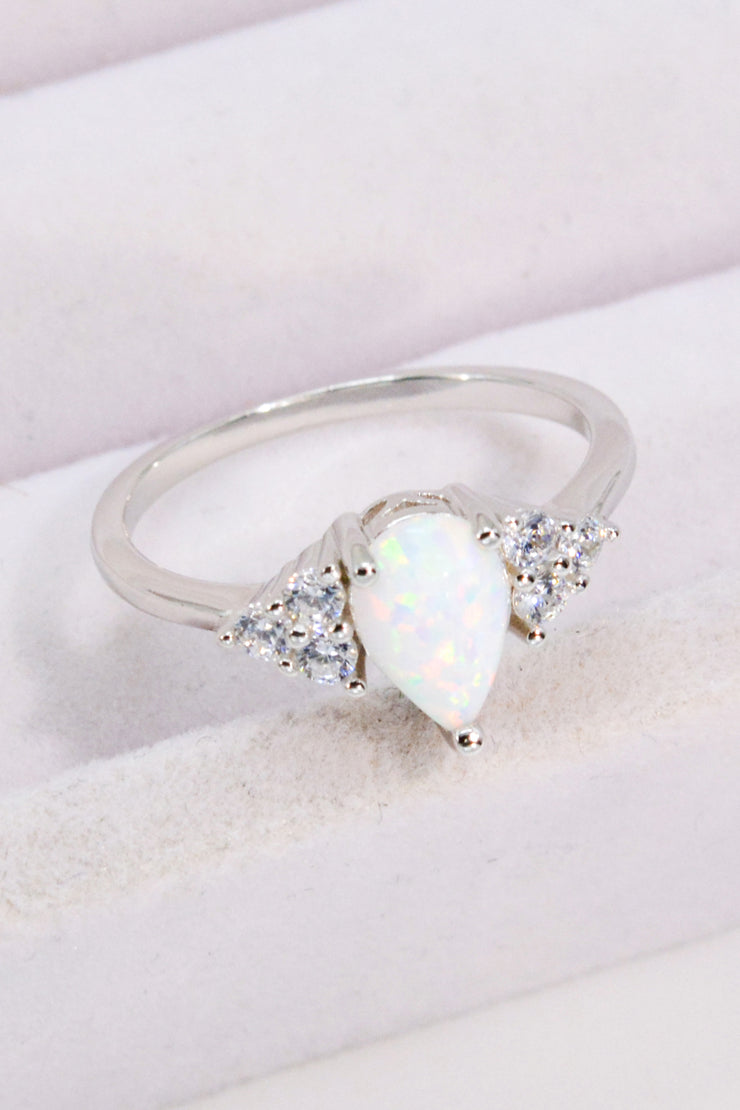 Limitless Love Opal and Zircon Ring - Ruby's Fashion