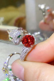 2 Carat Moissanite Adjustable Animal Ring - Ruby's Fashion