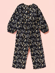 Girls Floral Cutout Jumpsuit - Ruby's Fashion